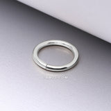 Detail View 1 of 14 Karat White Gold Basic Bendable Hoop Ring