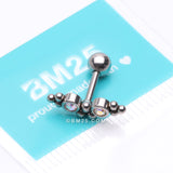 Detail View 3 of Bali Beads Arch Sparkle Cartilage Tragus Barbell Stud-Aurora Borealis