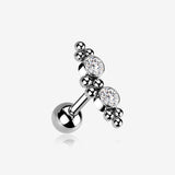 Bali Beads Arch Sparkle Cartilage Tragus Barbell Stud