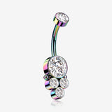 Colorline Trinity Bali Sparkle Internally Threaded Belly Button Ring
