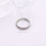 Detail View 1 of Skinny Double Layered Clicker Hoop Ring