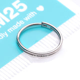 Detail View 4 of Skinny Double Layered Clicker Hoop Ring