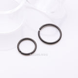 Detail View 1 of Implant Grade Titanium PVD Blackline Seamless Bendable Hoop Ring