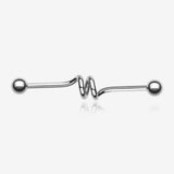 Double Spiral Industrial Barbell