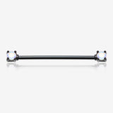 Colorline Iridescent Revo Double Prong Industrial Barbell
