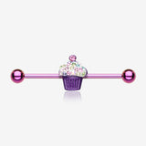 Colorline Cupcake Delight Multi-Gem Industrial Barbell