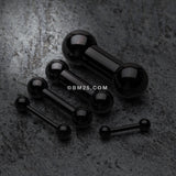 Detail View 1 of Colorline PVD Basic Steel Barbell-Black
