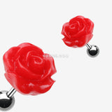 Detail View 1 of Dainty Rose Cartilage Earring-Red