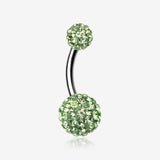 Classic Multi-Gem Sparkle Belly Ring