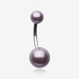 Pearlescent Luster Basic Belly Button Ring