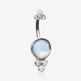 Victorian Opalite Sparkle Belly Button Ring