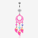 Enchanted Loop Dream Catcher Belly Ring