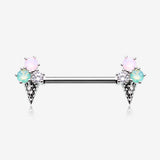 A Pair of Adorable Mixed Flavor Ice Cream Cone Nipple Barbell