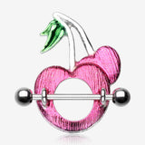Sweet Cherries Nipple Shield Ring-Fuchsia
