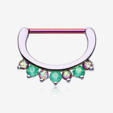 A Pair of Colorline Opal Sparkle Deuce Nipple Clicker