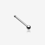 Round Steel Ball Top Basic Steel Nose Stud Ring