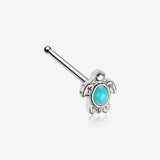 Turquoise Sea Turtle Nose Stud Ring