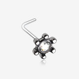 Solstice Sparkle Icon L-Shaped Nose Ring-Clear Gem