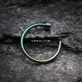 Detail View 2 of Colorline Basic Nose Hoop Ring-Rainbow
