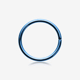 Colorline Basic Steel Bendable Hoop Ring-Blue