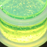 Detail View 3 of A Pair of Glitter Shimmer Acrylic Regs Ear Gauge Plug-Green