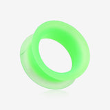 A Pair of Ultra Thin Flexible Silicone Ear Skin Double Flared Tunnel Plug