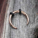 Detail View 1 of Rose Gold Basic Steel Pincher Septum Ring-Rose Gold