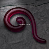 Detail View 1 of A Pair of Claw Hook Acrylic Ear Gauge Taper Hanger-Purple