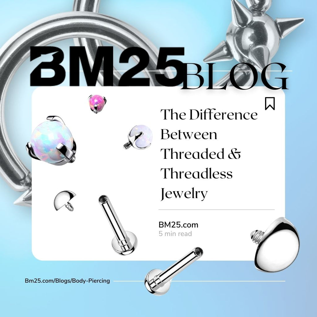 The Difference Between Threaded & Threadless Jewelry