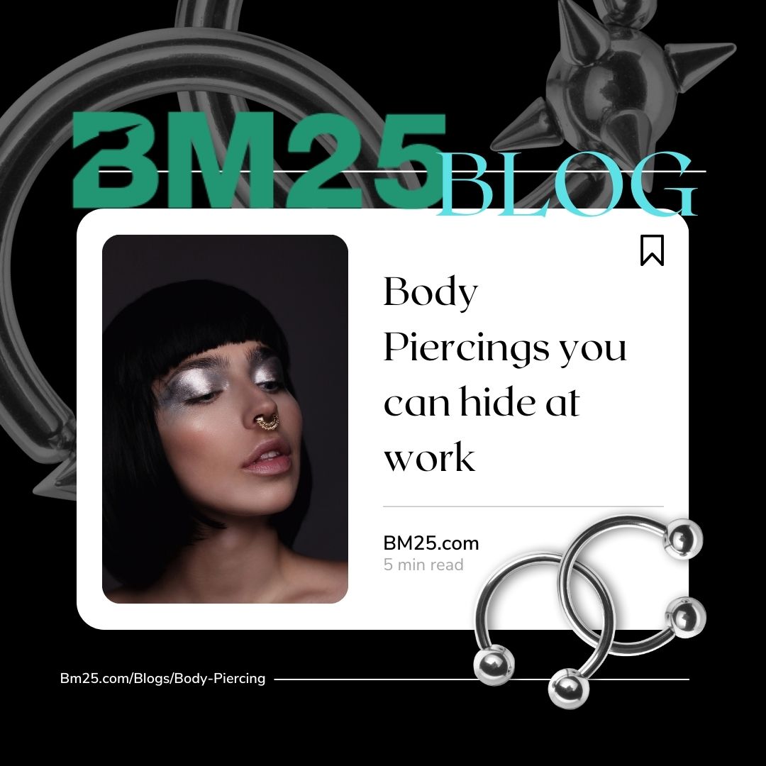 piercings you can hide at work BM25 Body Piercing Jewelry