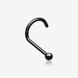 Colorline Ball Top Basic Nose Screw Ring-Black