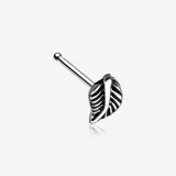 Vintage Leaf Icon Nose Stud Ring