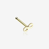 Golden Infinity Loop Nose Stud Ring