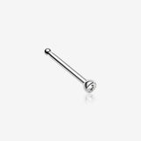 Press Fit Gem Top Steel Nose Stud Ring