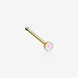 Golden Opal Sparkle Nose Stud Ring