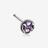 Tao Filigree Opal Sparkle Nose Stud Ring