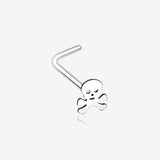 Pirate Skull L-Shaped Nose Ring