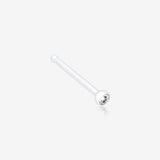 Bio Flexible Press Fit Gem Nose Stud Ring