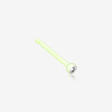 Bio Flexible Press Fit Gem Nose Stud Ring