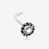 Aira Filigree Sparkle Icon L-Shaped Nose Ring