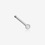 Opalite Gem Sparkle Nose Stud Ring-White
