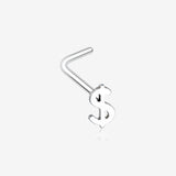 Dollar Money Sign L-Shaped Nose Ring