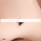Detail View 2 of Geo Pyramid Nose Stud Ring