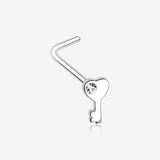 Key to My Heart Sparkle L-Shaped Nose Ring