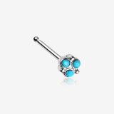 Trinity Turquoise Nose Stud Ring-Turquoise