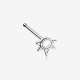 Opalescent Sparkle Starburst Nose Stud Ring