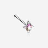 Vintage Elegance Aurora Sparkle Nose Stud Ring