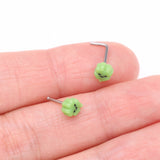 Detail View 3 of Kawaii Pop Lucky Shamrock Clover Nose Stud Ring-Green