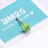 Detail View 4 of Kawaii Pop Lucky Shamrock Clover Nose Stud Ring-Green