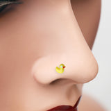Detail View 1 of Adorable Bath Duck Toy L-Shaped Nose Ring